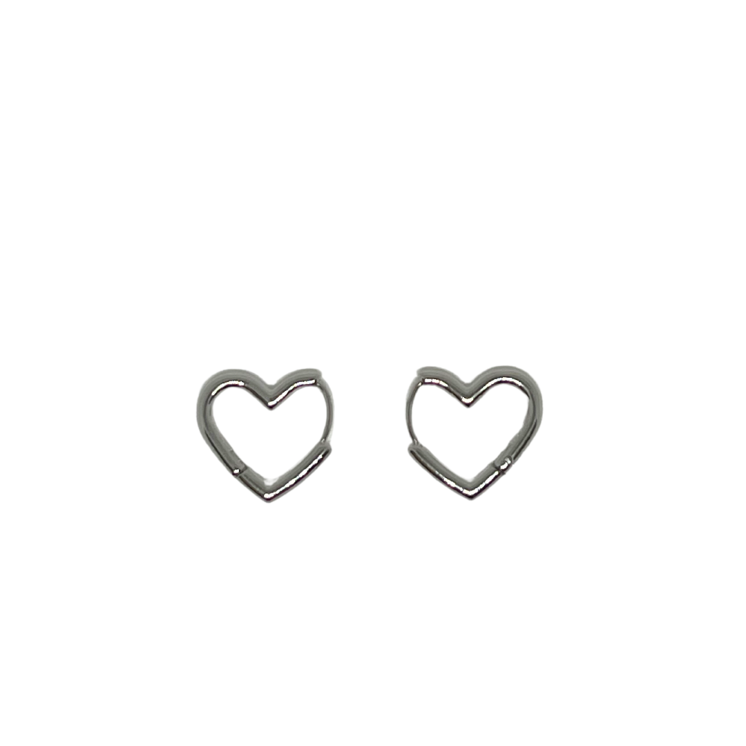 PENDIENTES CORAZON SILVER