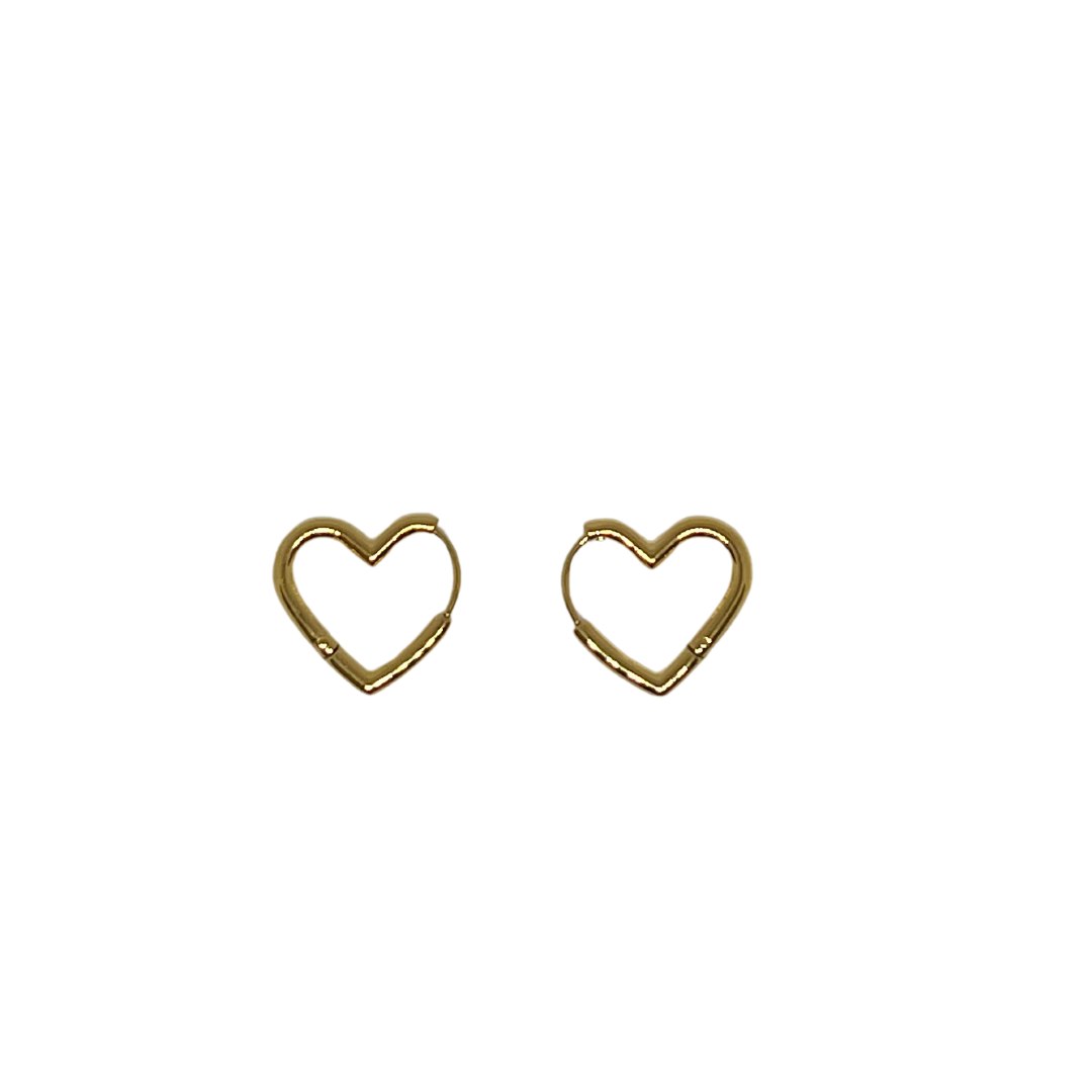 PENDIENTES CORAZON GOLD