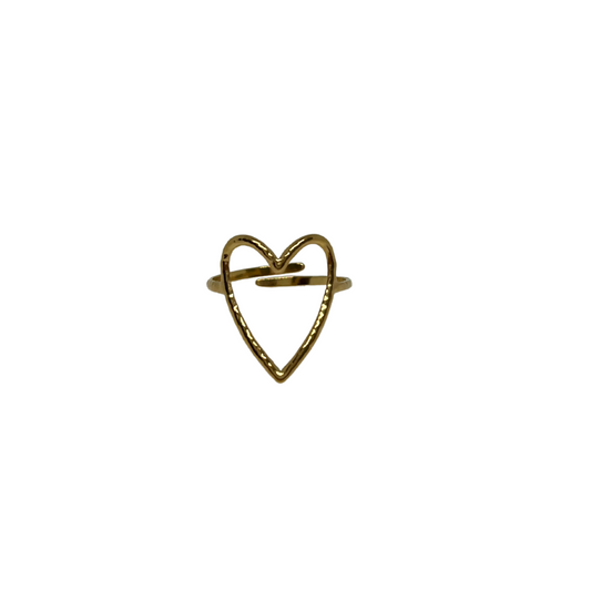 ANILLO CORAZON FINO GOLD