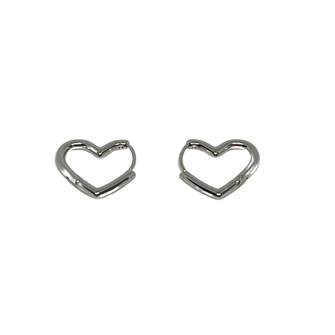 PENDIENTES CORAZON SILVER