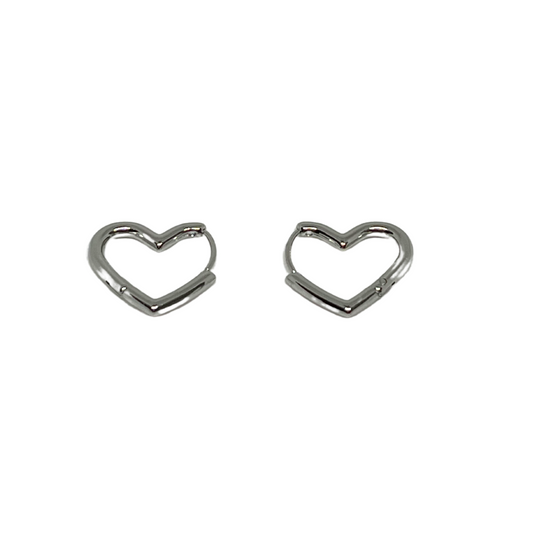 PENDIENTES CORAZON SILVER