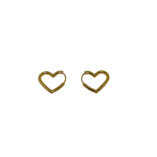 PENDIENTES CORAZON GOLD