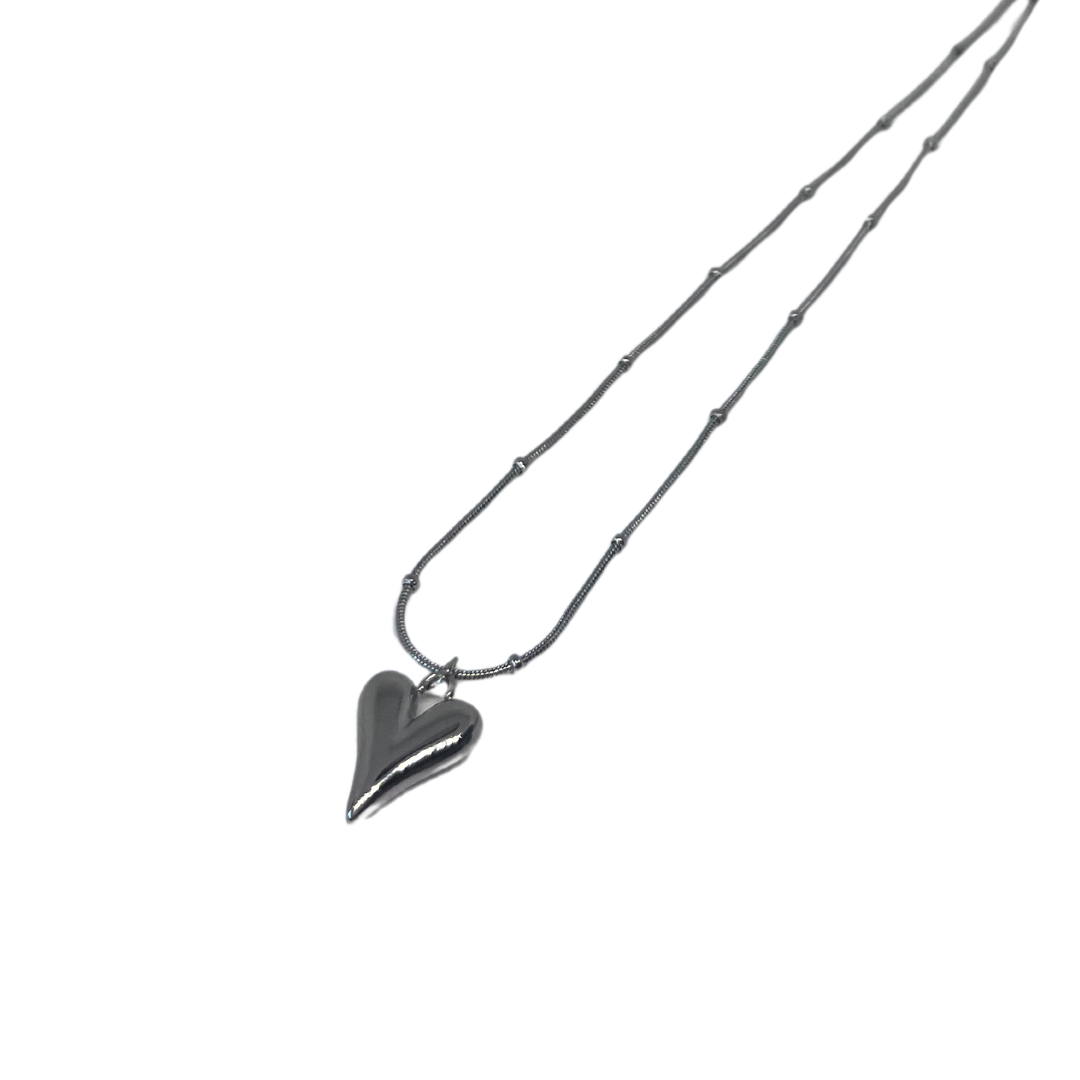 COLLAR CORAZON FINO SILVER