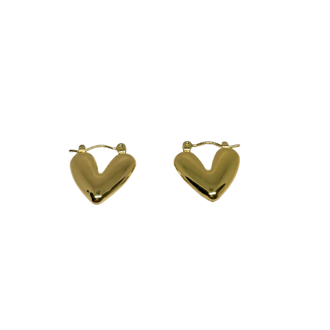 PENDIENTES CORAZON PLANO