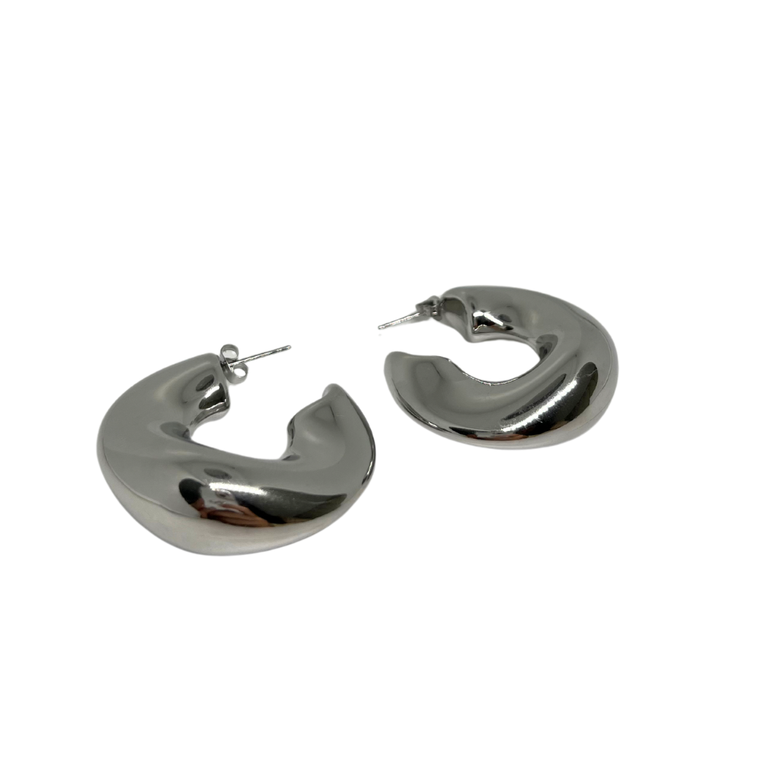 PENDIENTES ARO LISO XL SILVER