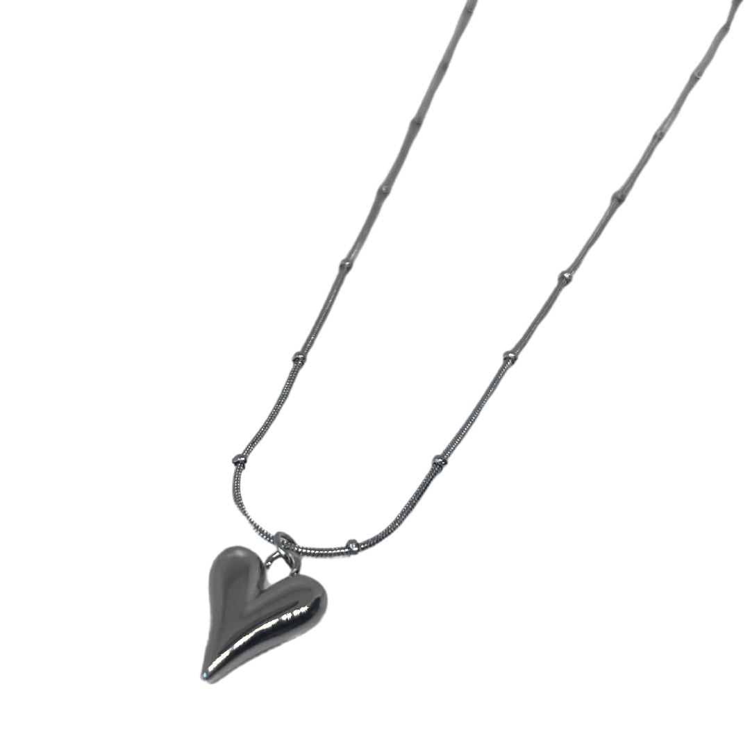 COLLAR CORAZON FINO SILVER